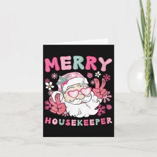 Carte Femme Joyeux Ménagère Noël Ménagère Xm