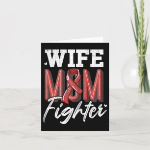 Carte Femme Maman Combattante Cerveau Aneurysme Soutien