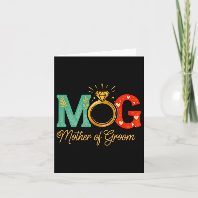 Carte Femme Mère De La Groom Mob Mog Maman Mariage Bac (Devant)