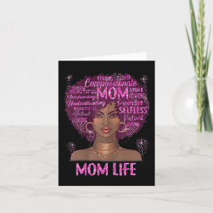 Carte Femme noire Maman Vie Maman Africaine Américaine H