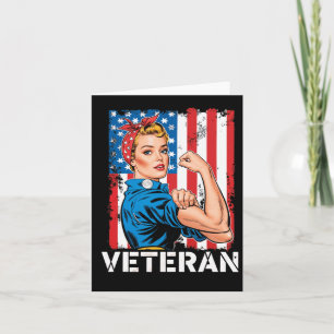Carte Femme patriote vétéran de la journée des vétérans 