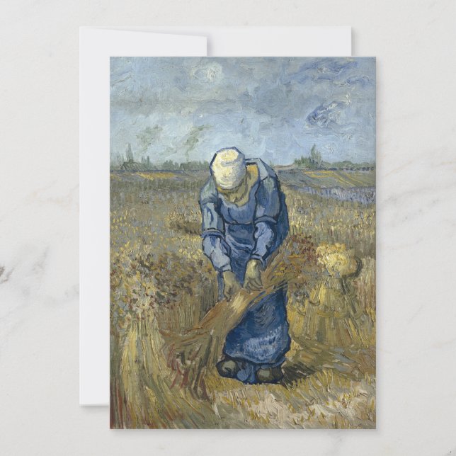 Carte Femme paysanne relie les cieux par Vincent Van Gog (Devant)