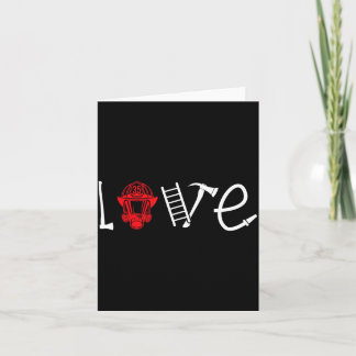 Carte Femme pompier Amour Femme Mariée Petite amie