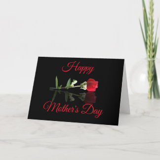 Carte Femme Red Rose Joyeuse fête des mères du mari