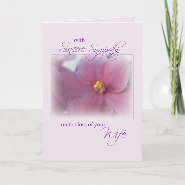 Carte Femme, Sympathie, Lilac (Devant)