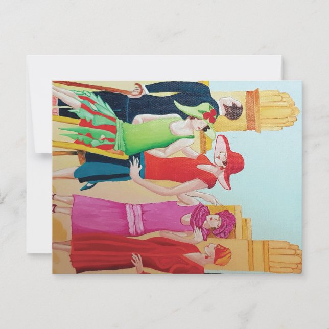 Carte Femmes Art déco (Devant)