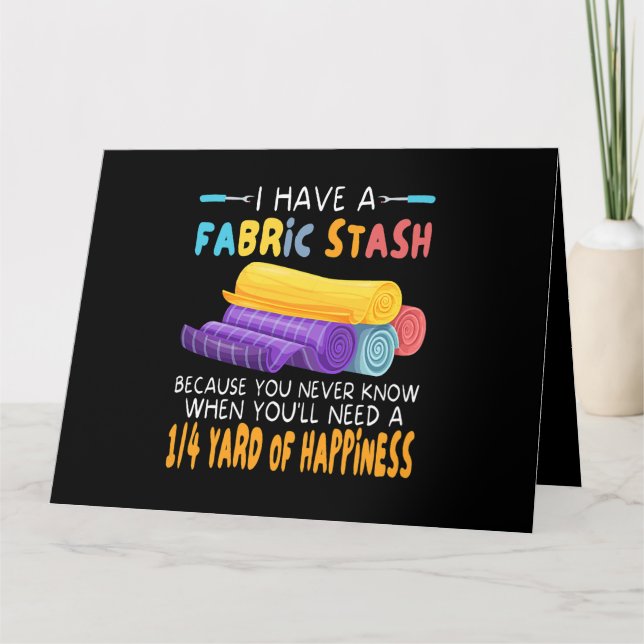 Carte Femmes Drôle Conception Quilting Pour Femmes Fille (Devant)