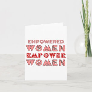 Carte Femmes habilitées à donner du pouvoir aux femmes