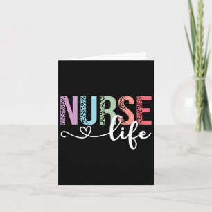 Carte Femmes Infirmière Durée De Vie Rn Lpn Cna Leopard