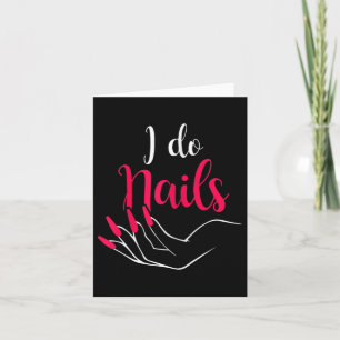 Carte Femmes Je fais des ongles Technicien en onglerie 