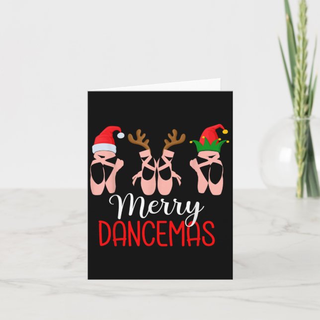 Carte Femmes Joyeux Dancemas Danseuse de Ballet Professe (Devant)