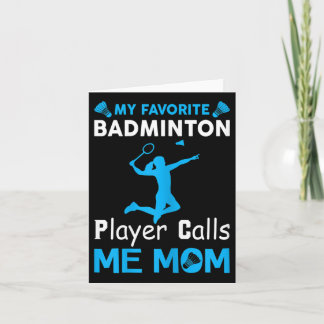 Carte Femmes Mon Joueur De Badminton Préféré M'Appelle M