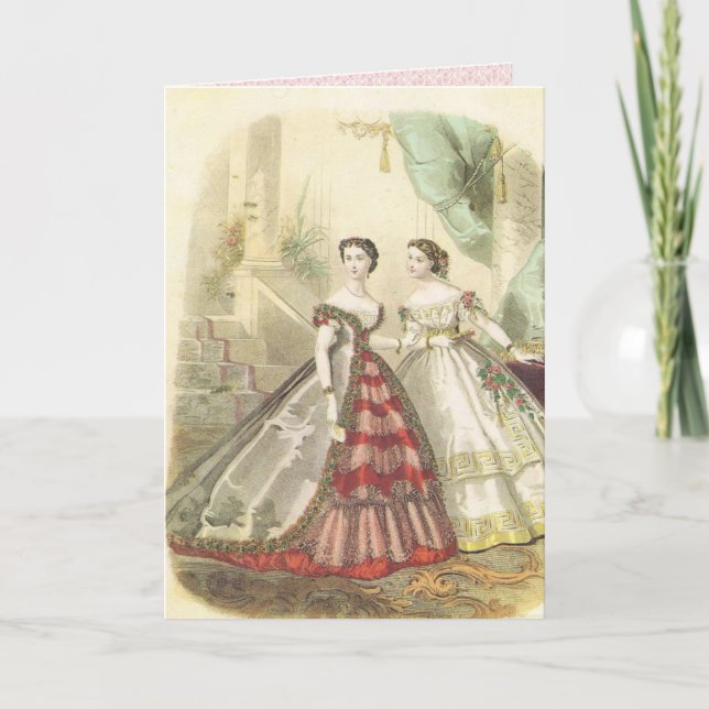Carte Femmes vintages de 1860s (Devant)