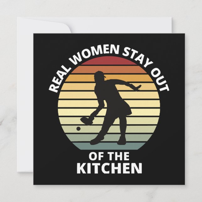Carte Femmes vintages de Pickleball (Devant)
