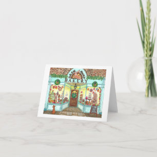 Carte Fenêtre de boulangerie de Noël Petit