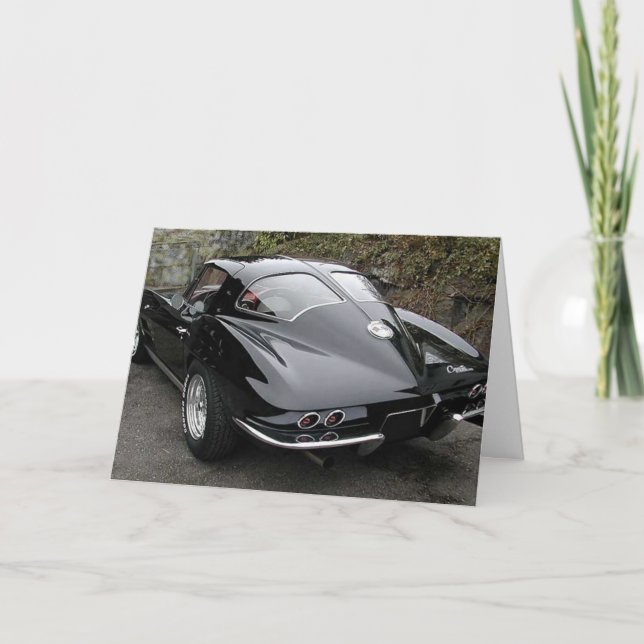 Carte Fenêtre de fractionnement de corvette noire classi (Devant)