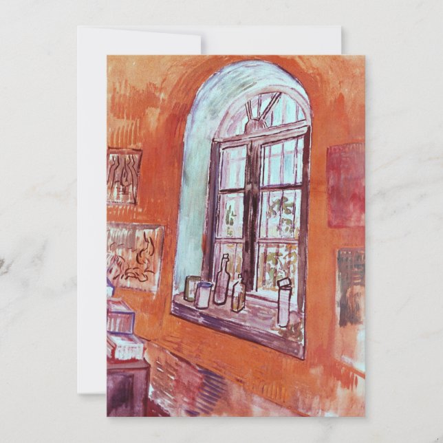 Carte Fenêtre du Studio de Vincent van Gogh à l'Asile (Devant)