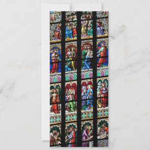 Carte Fenêtre en verre coloré