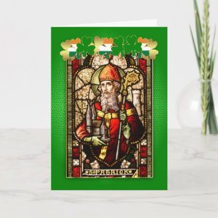 Carte Fenêtre en verre teinté et prière F du jour de St