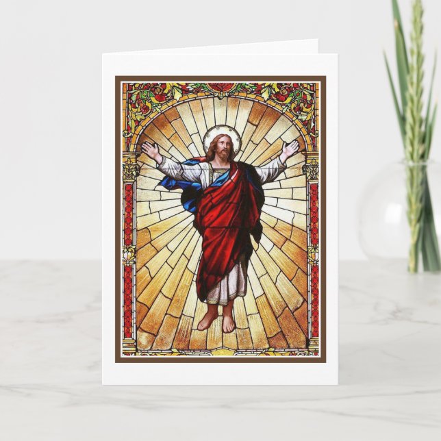 Carte Fenêtre en verre tendu CHRIST (Devant)