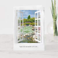 fenêtre ouverte avec scène jardin de roche sympath