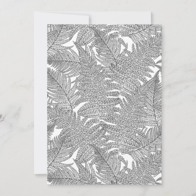 Carte Ferme en noir et blanc (Devant)