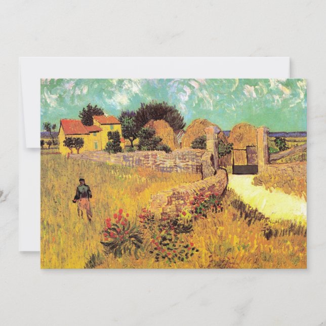 Carte Ferme en Provence par Vincent van Gogh (Devant)