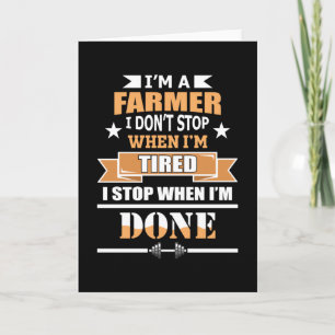 Carte Fermier Tracteur agricole Agriculture Agricole Idé