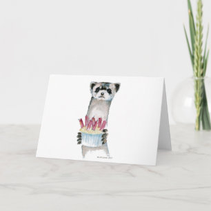 Carte Ferret d'anniversaire