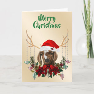Carte Festif Noël Boer Chèvre Kid