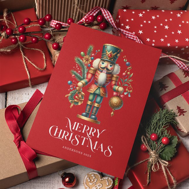 Carte Festif Noisette de Noël Photo personnalisée (Créateur téléchargé)