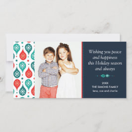 Carte Festif Scandinave Art populaire photo de vacances