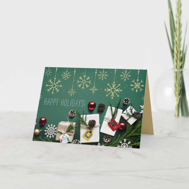 Carte Festif Snowflakes, Noël (Devant)