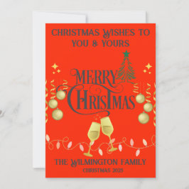 Carte Festif Très Joyeux Appartement de Noël Familial