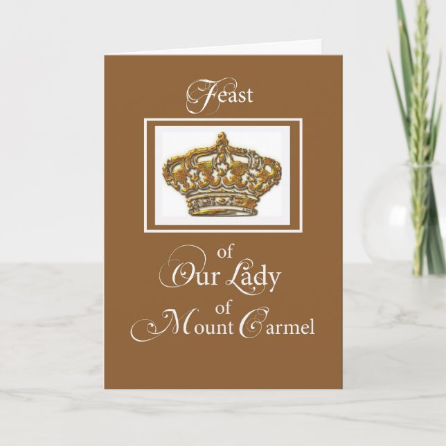 Carte Festin catholique de notre Madame du mont Carmel, (Devant)