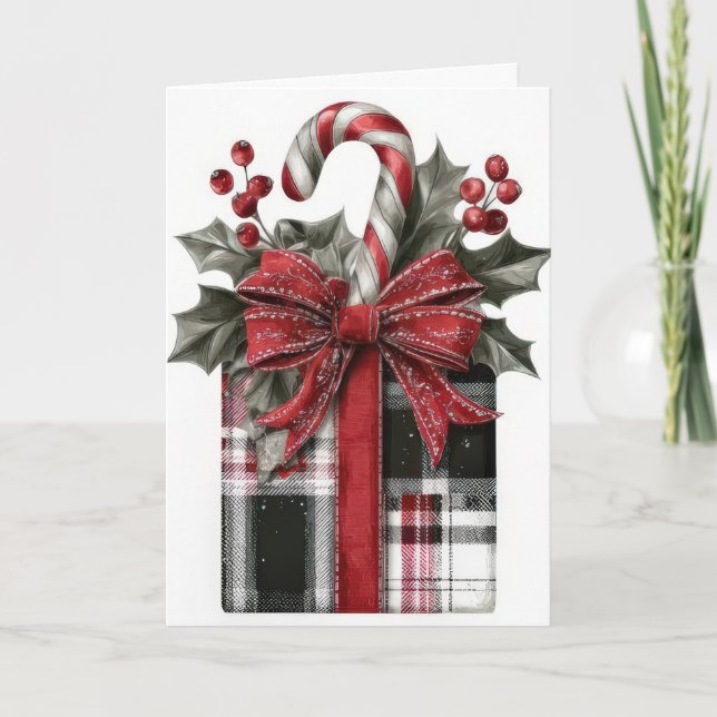 Carte Festive and elegant Christmas Greeting Card (Devant)