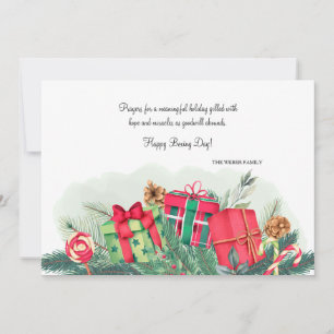 Carte Festive Boxing Day Holiday