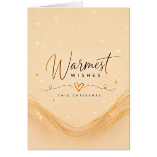 Carte festive de Noël élégante aux vœux les plus c
