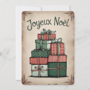 Carte Festive Joyeux Noël