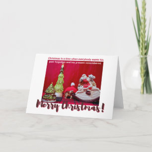 Carte Festive Noël bébé Sulcata Tortoise avec Père Noël