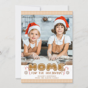 Carte Festive Pain d'épices À LA MAISON POUR LES VACANCE