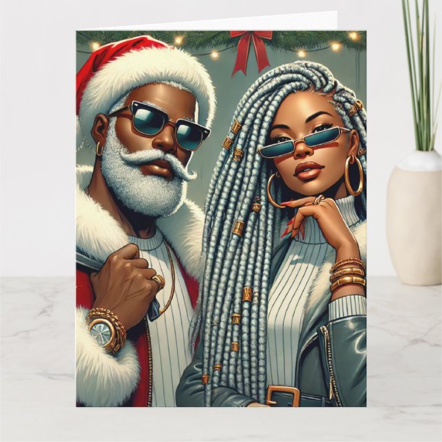 Carte Festive Party Père Noël (Devant)