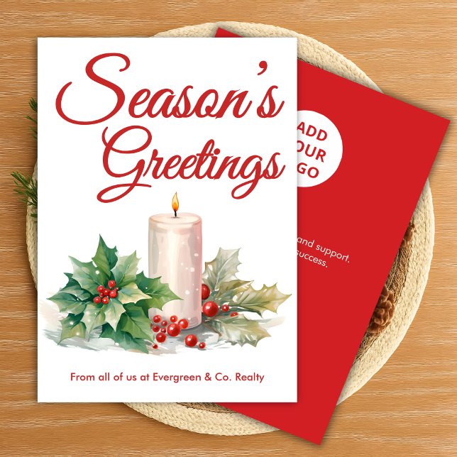 Carte Festive Script Holiday de notre équipe (Créateur téléchargé)