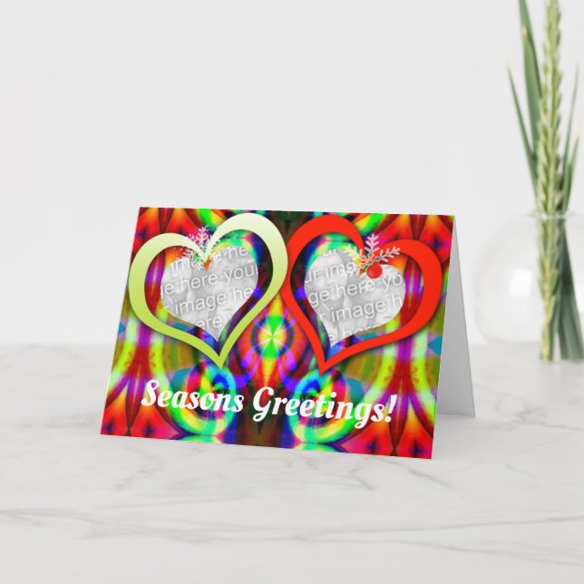Carte festive Twin Hearts (Devant)