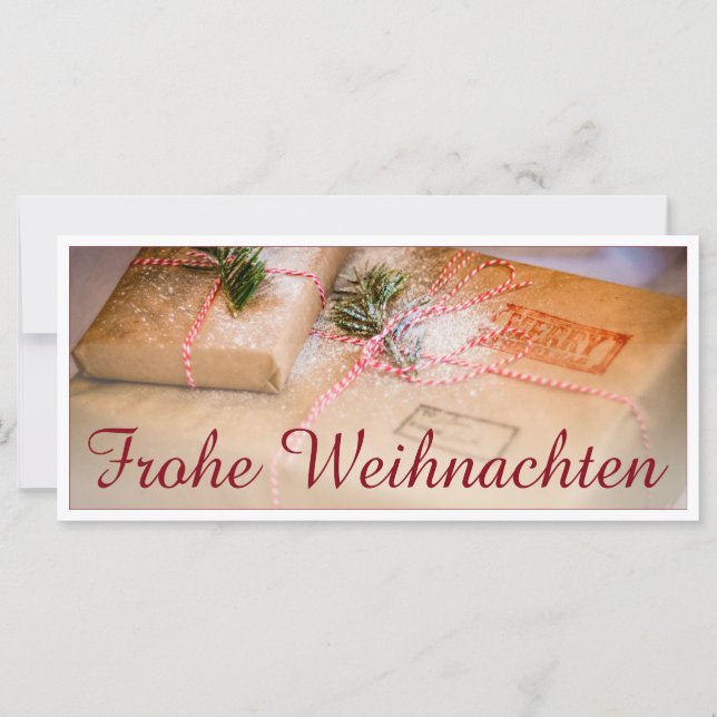 Carte Festliche Geschenke als Weihnachtsmotiv (Devant)