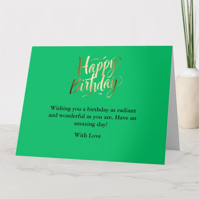 Carte Fête brillante et joyeuse (Devant)