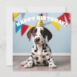 Carte Fête d'anniversaire dalmate