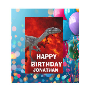 Carte Fête d'anniversaire de Dino-Mite
