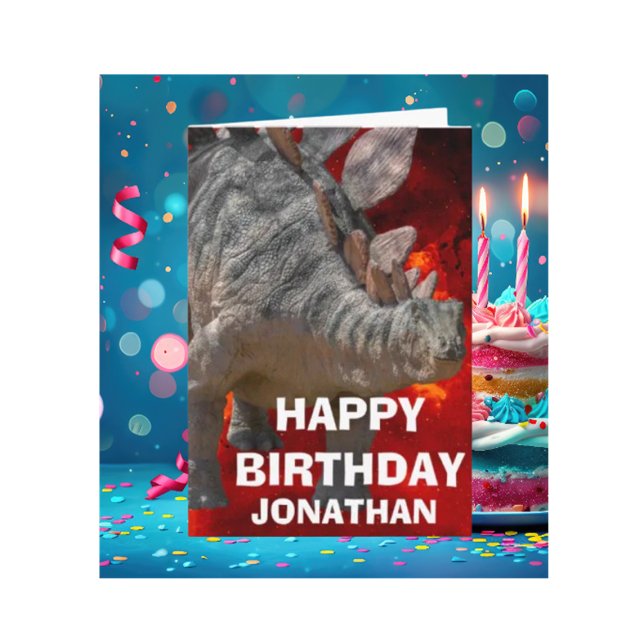 Carte Fête d'anniversaire de Dinosaur (Roar-some Dinosaur Birthday Fun!)