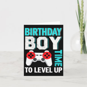 Carte Fête d'anniversaire de jeu vidéo pour garçon